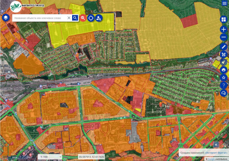   
      Геоинформационная система (GIS)
    